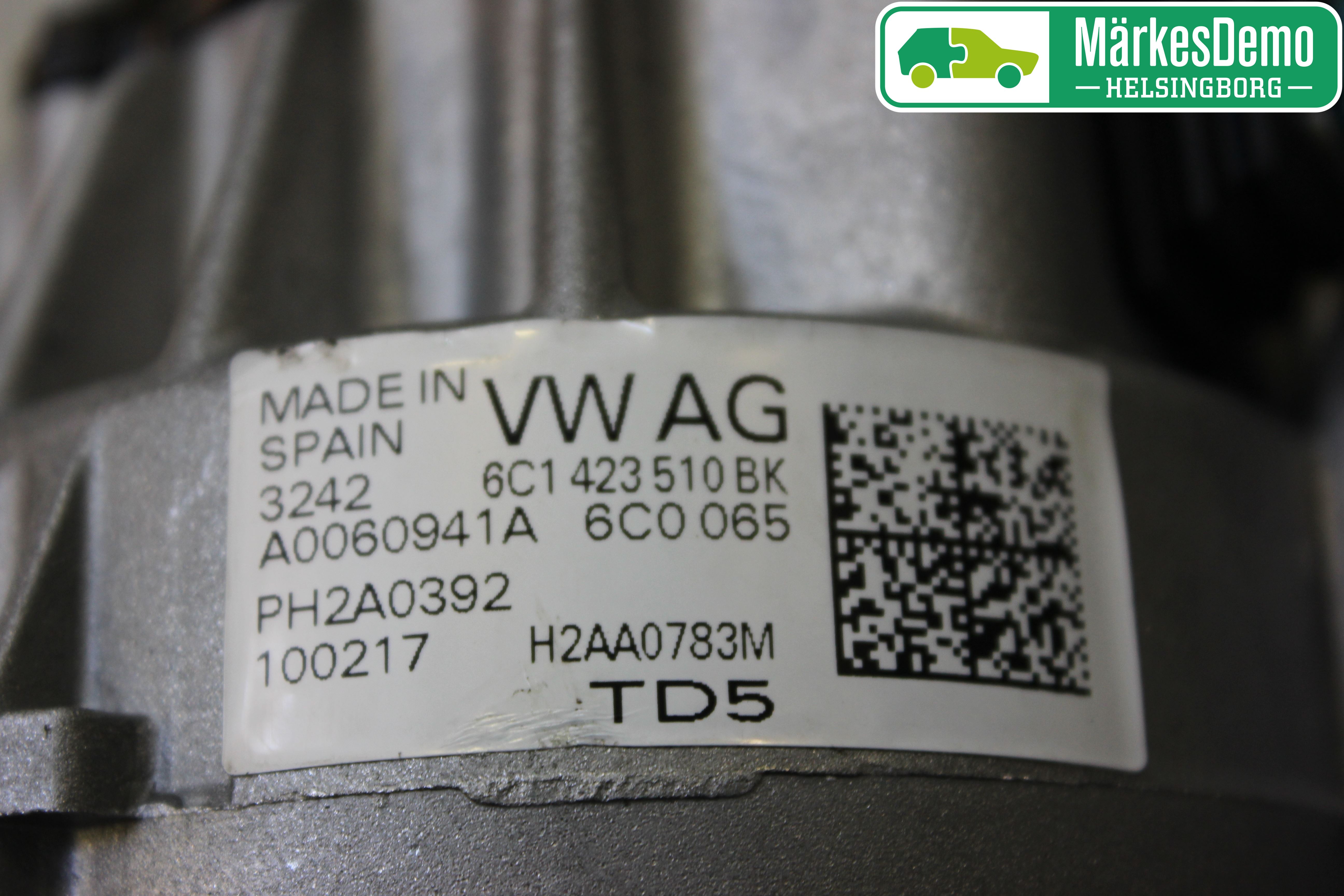 Volkswagen VW POLO 10-17 Rattakselaggregat Innebygd Servo