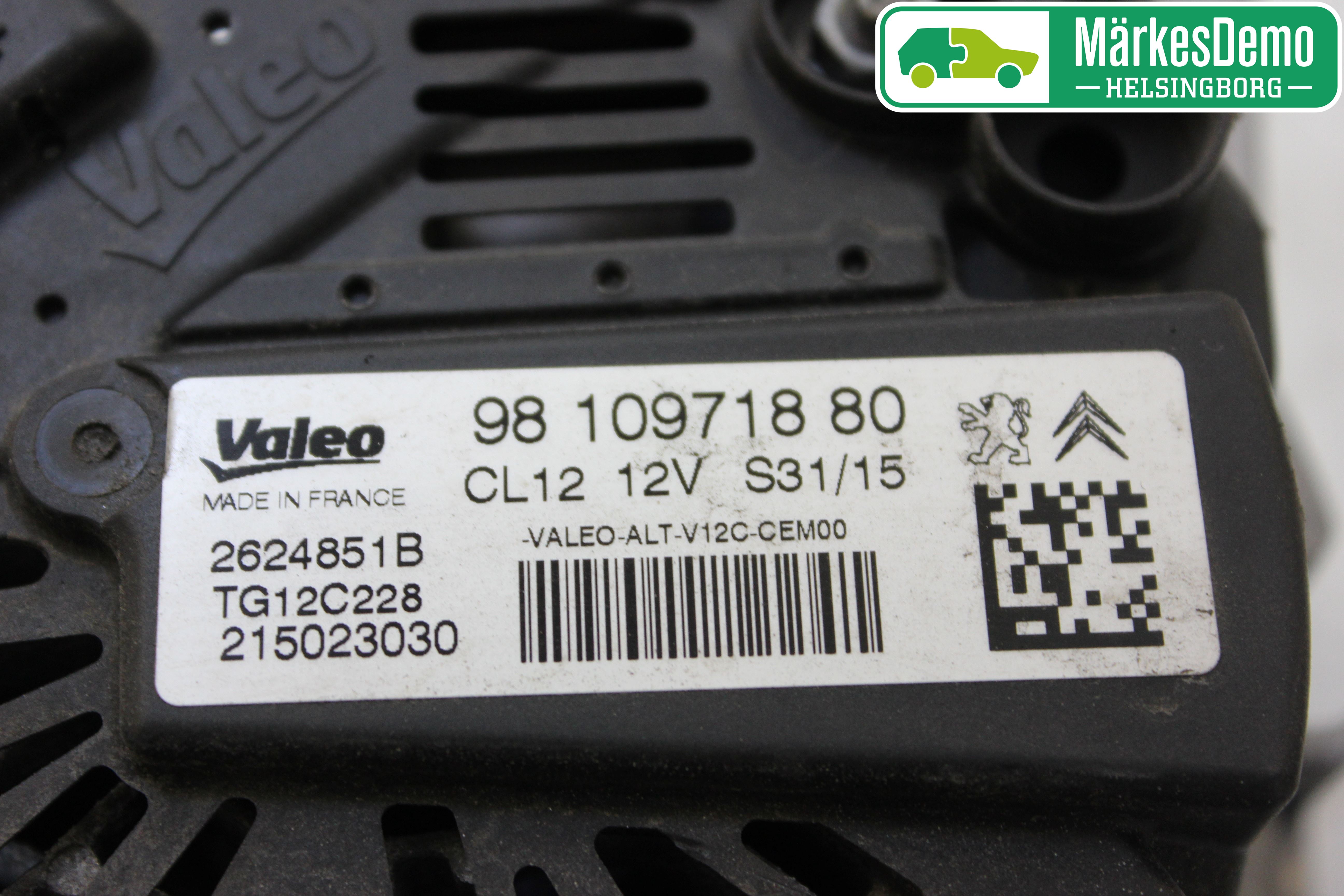 Citroen C4 CACTUS 14-20 Dynamo