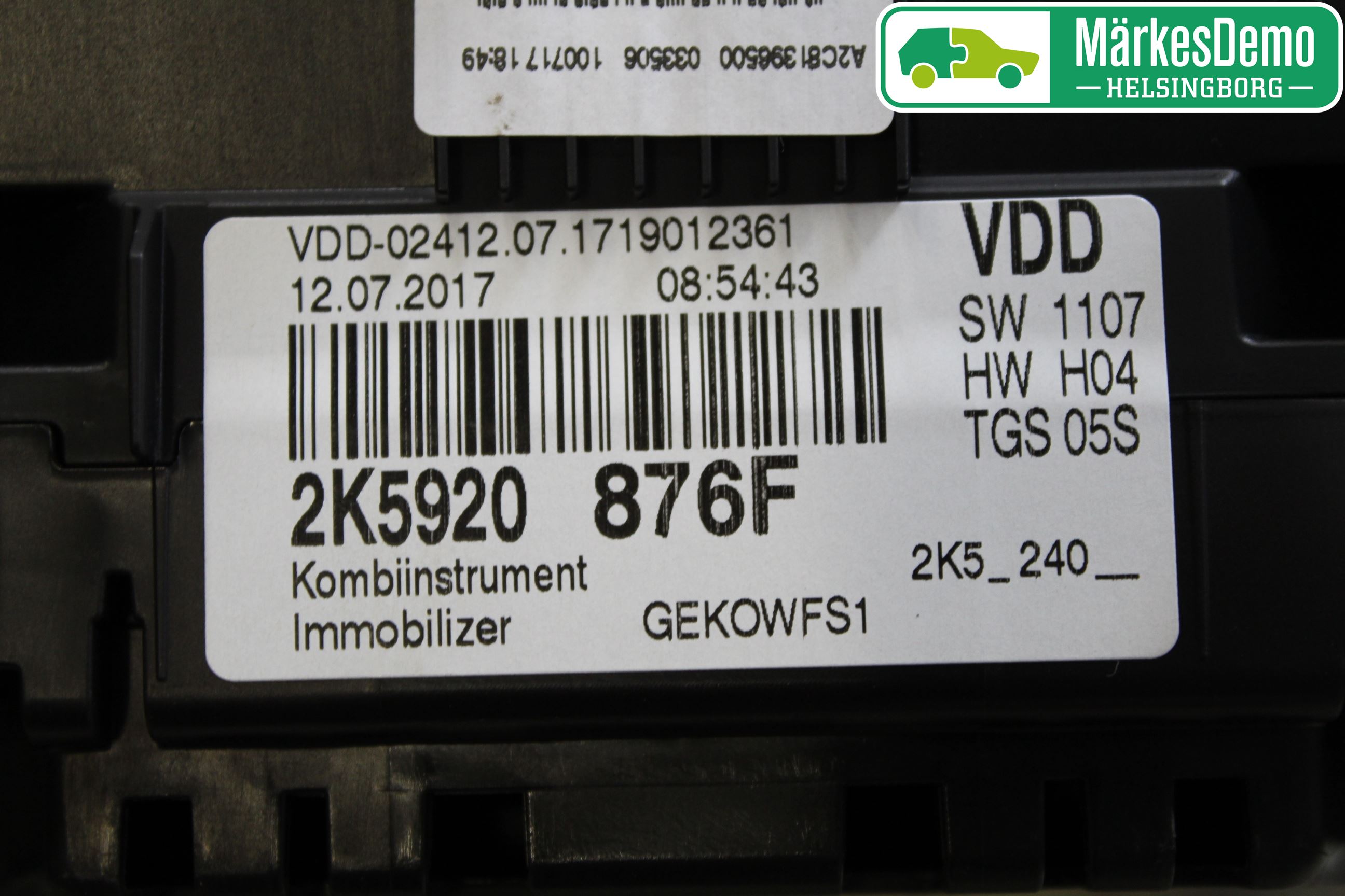 Volkswagen VW CADDY 16-20 Instr Kombinert