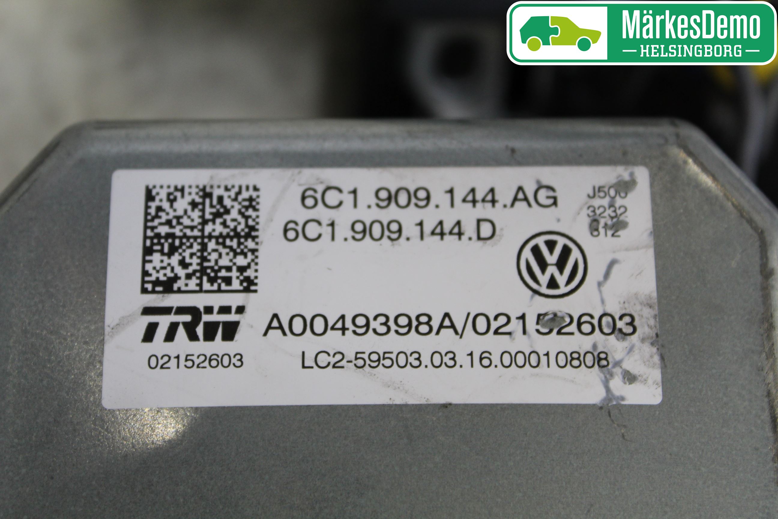 Skoda FABIA 15-21 Rattakselaggregat Innebygd Servo