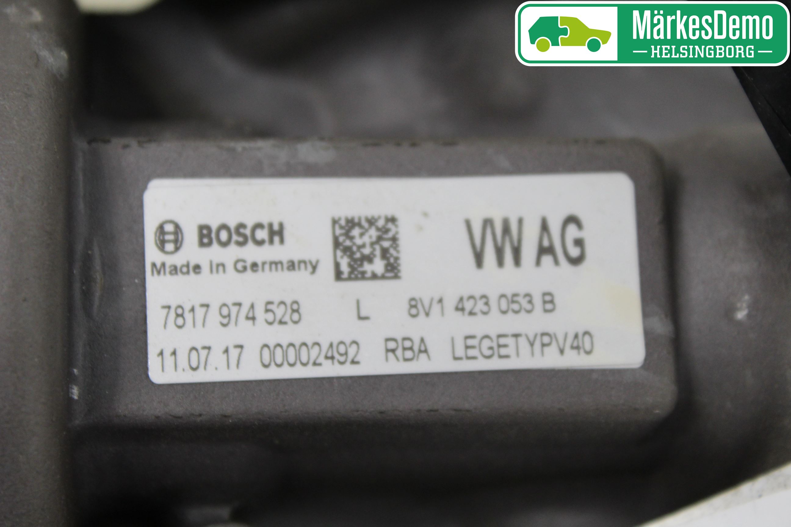 Audi A3/S3 8V 13-20 Styrväxel/Snäcka Elektrisk