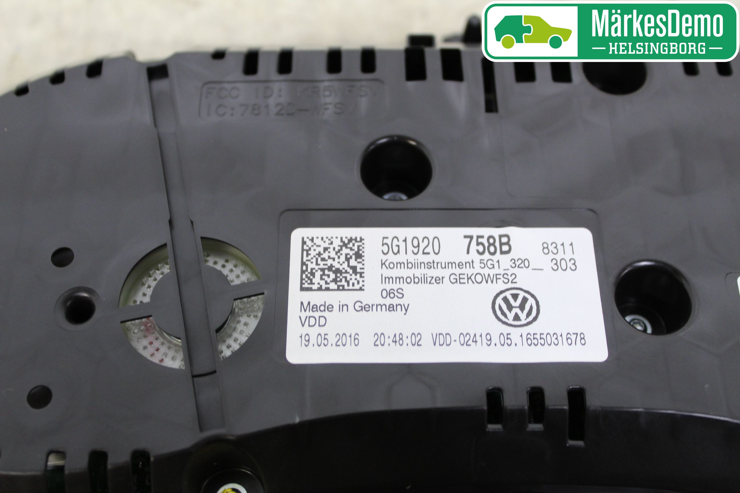 Volkswagen VW GOLF / E-GOLF VII 13-20 Instr Kombinert