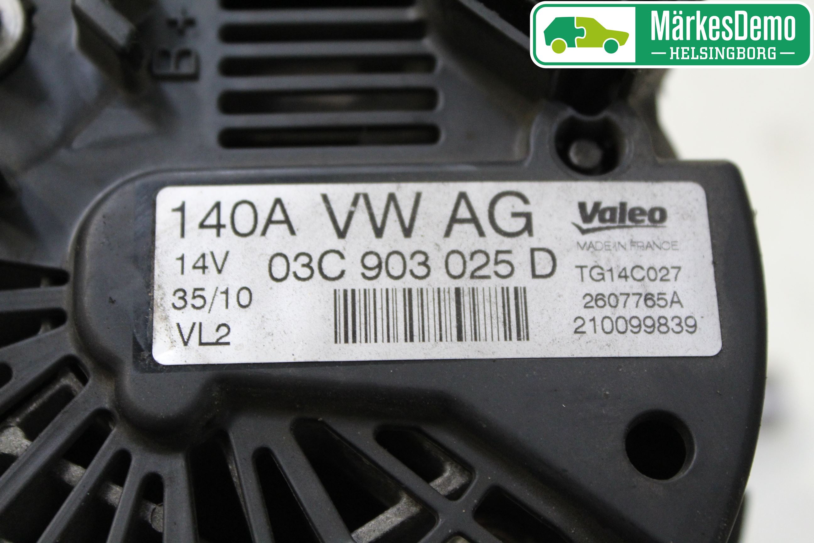 Volkswagen VW GOLF VI 09-13 Dynamo