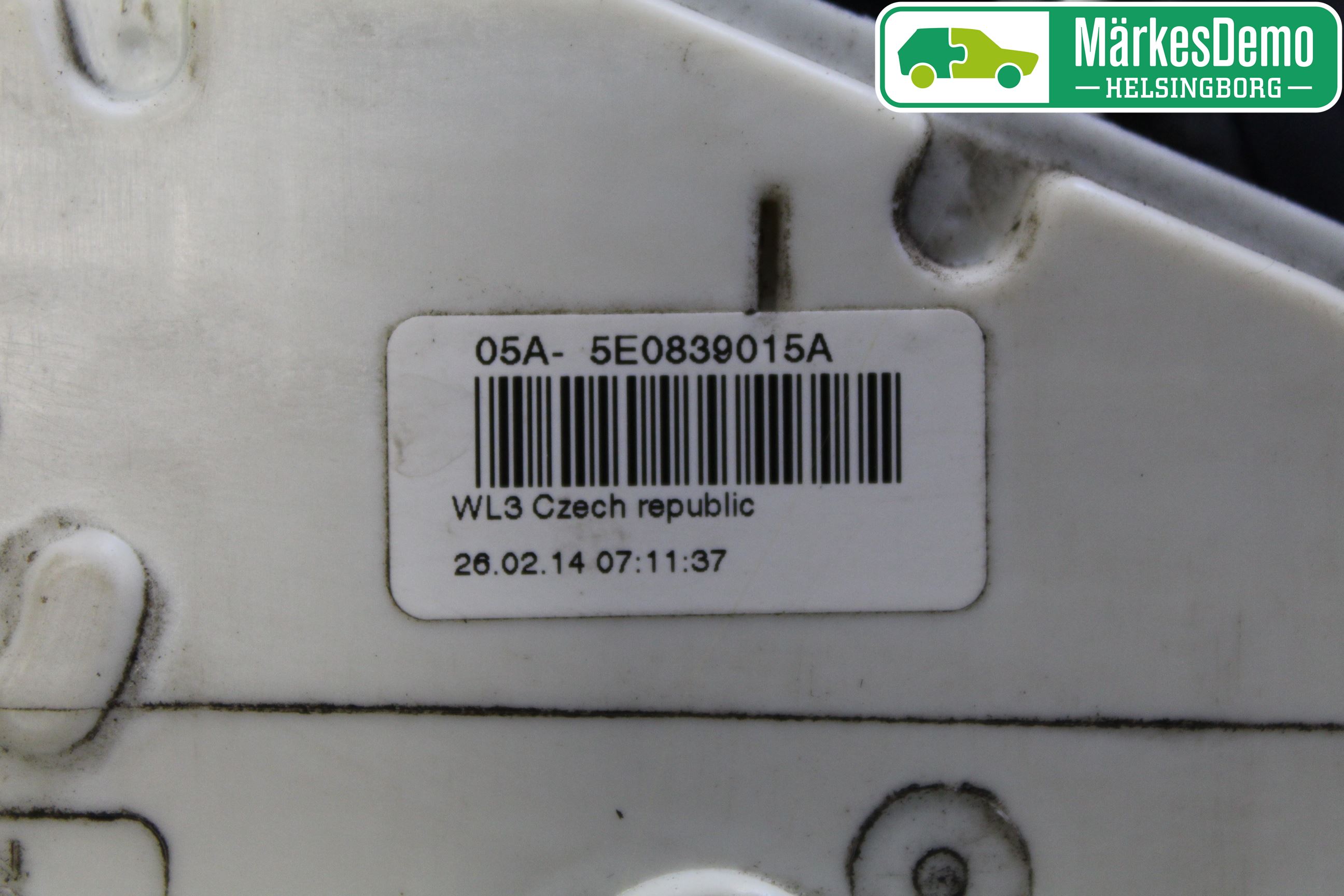 Skoda YETI Sentrallåsmotor Venstre