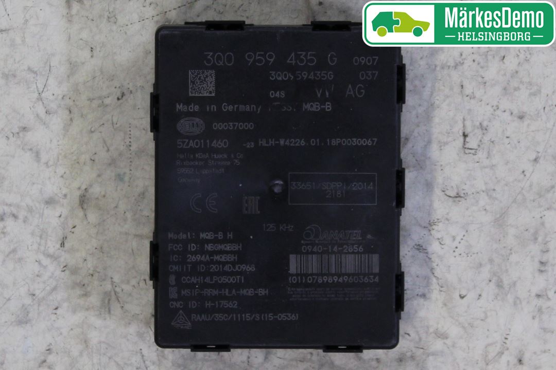Volkswagen VW PASSAT 15-19 Styrenhet Nyckellös System