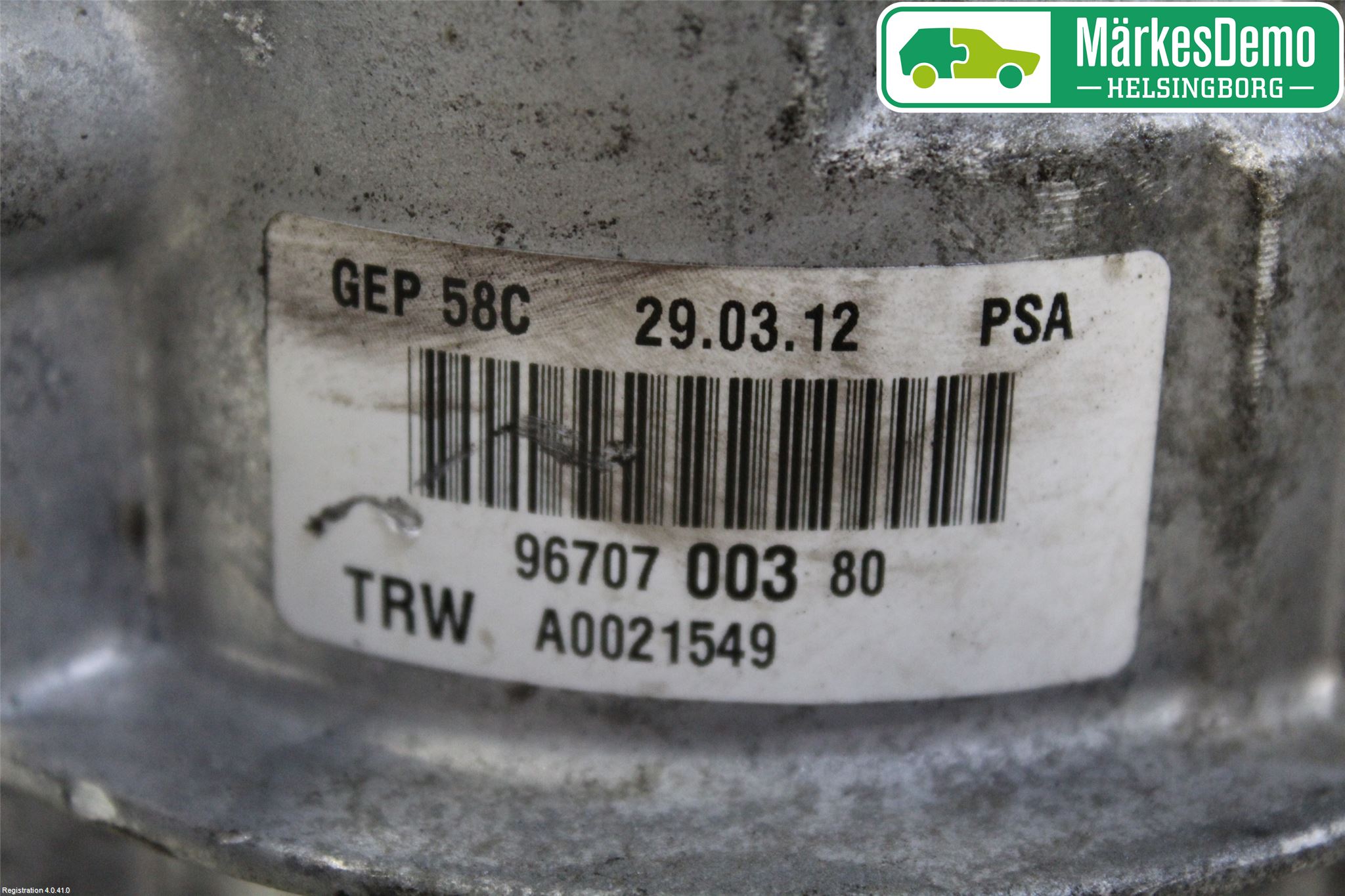 Peugeot 308 08-13 Servostyring Eletrisk Pumpe