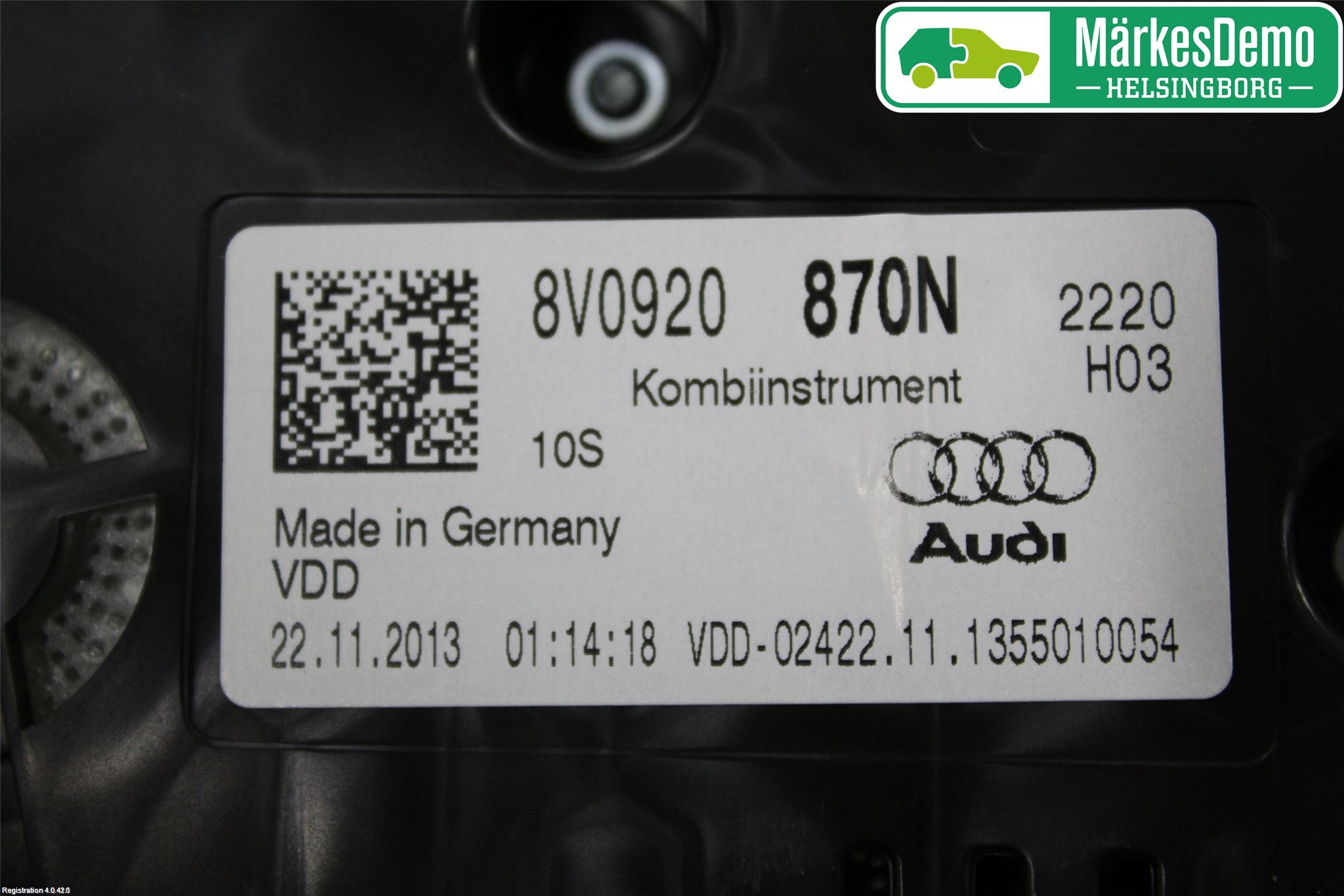 Audi A3/S3 8V 13-20 Instr Kombinert