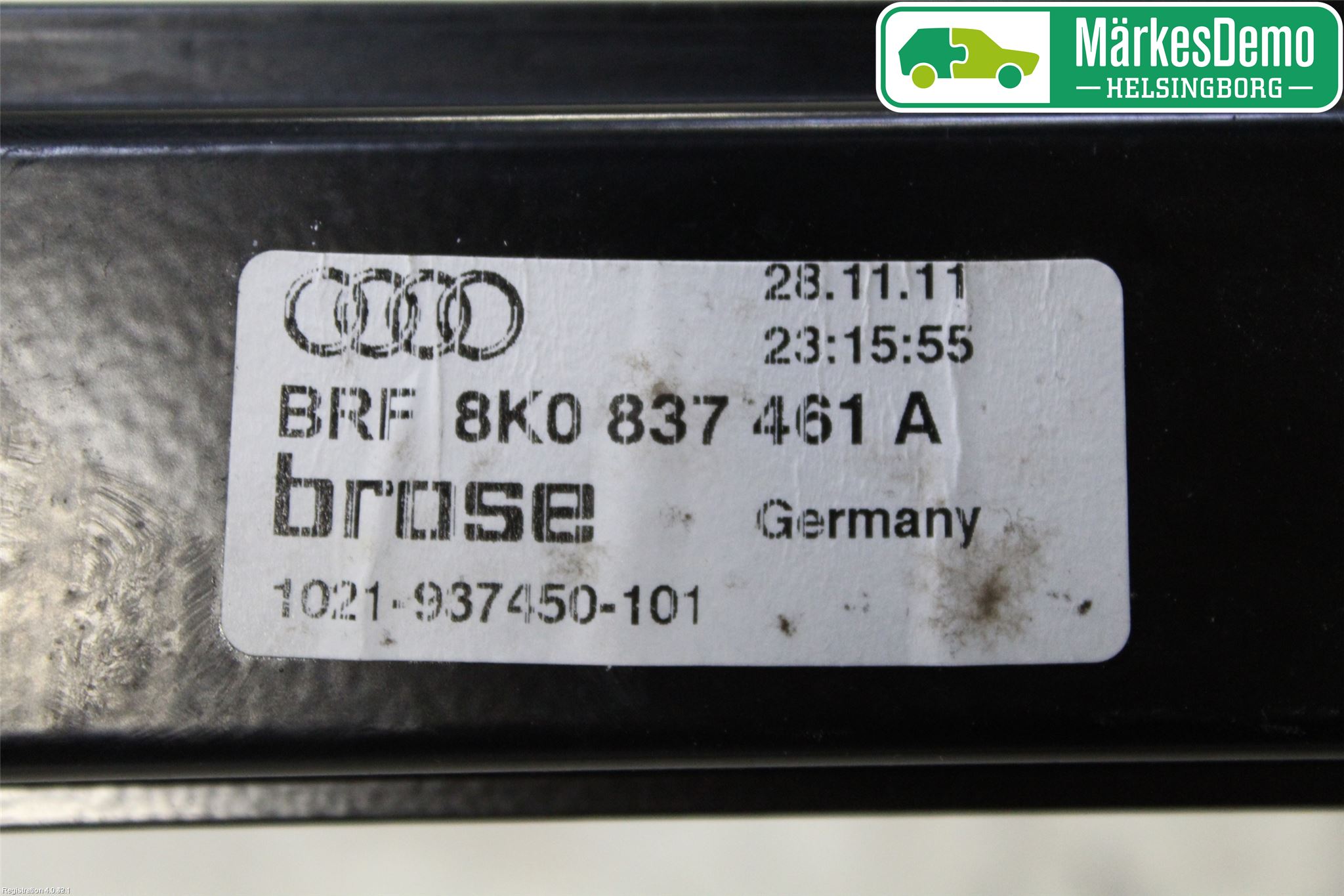 Audi A4 12-15 Vindusheis
