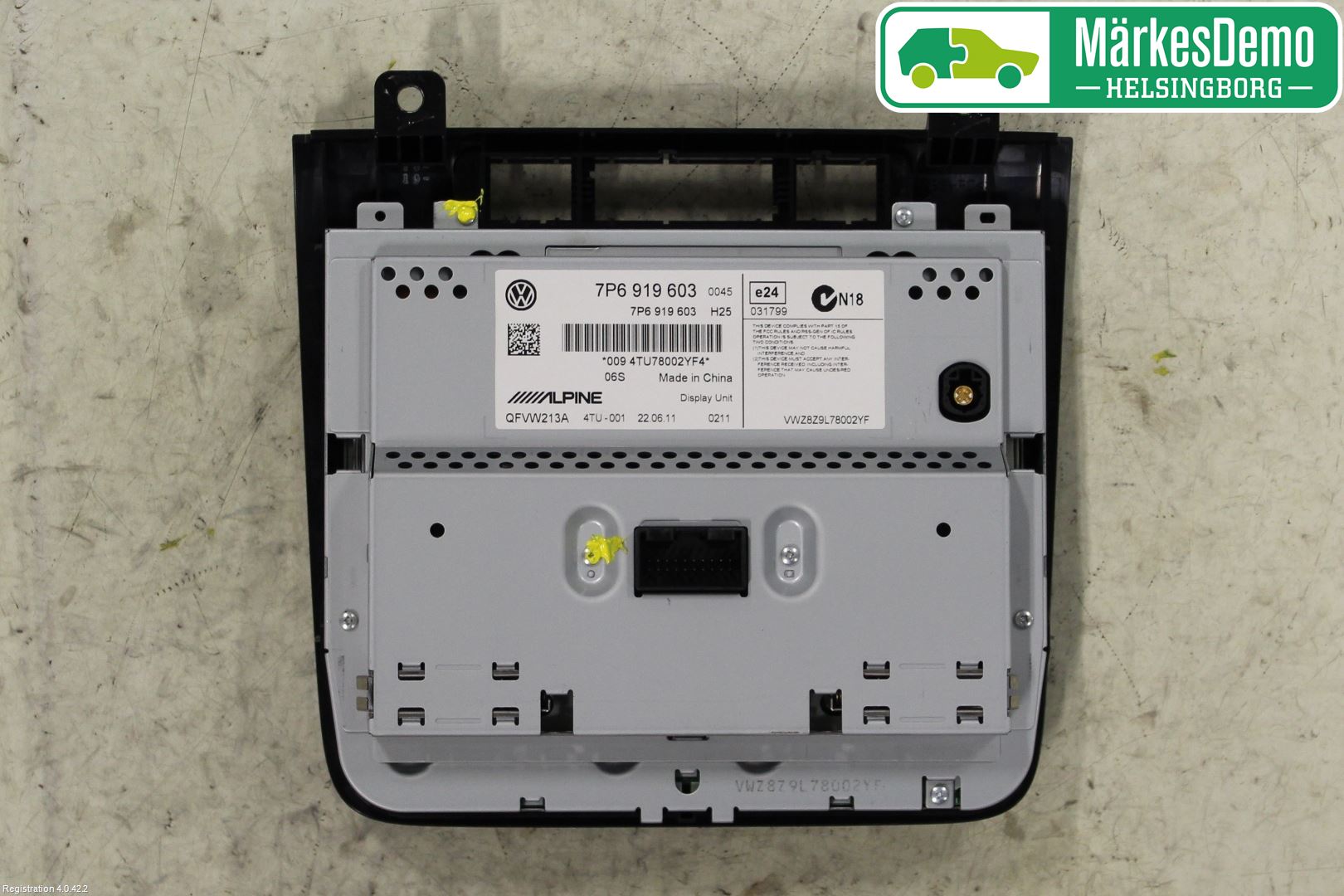Volkswagen VW TOUAREG 7P 11-18 Instr Varselys - Display