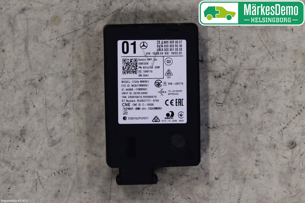 Mercedes-Benz MB E-KLASS (W213) 16-23 Sensor Kollisjonsbeskyttelse