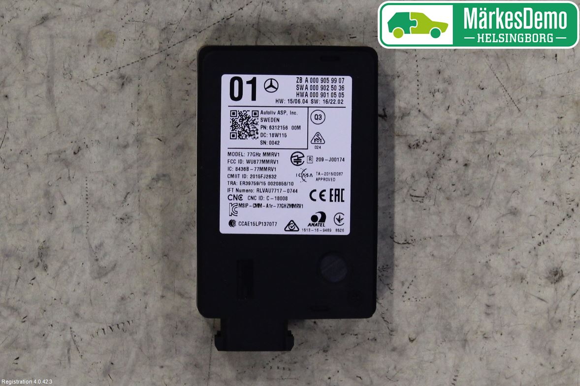Mercedes-Benz MB E-KLASS (W213) 16-23 Sensor Kollisjonsbeskyttelse