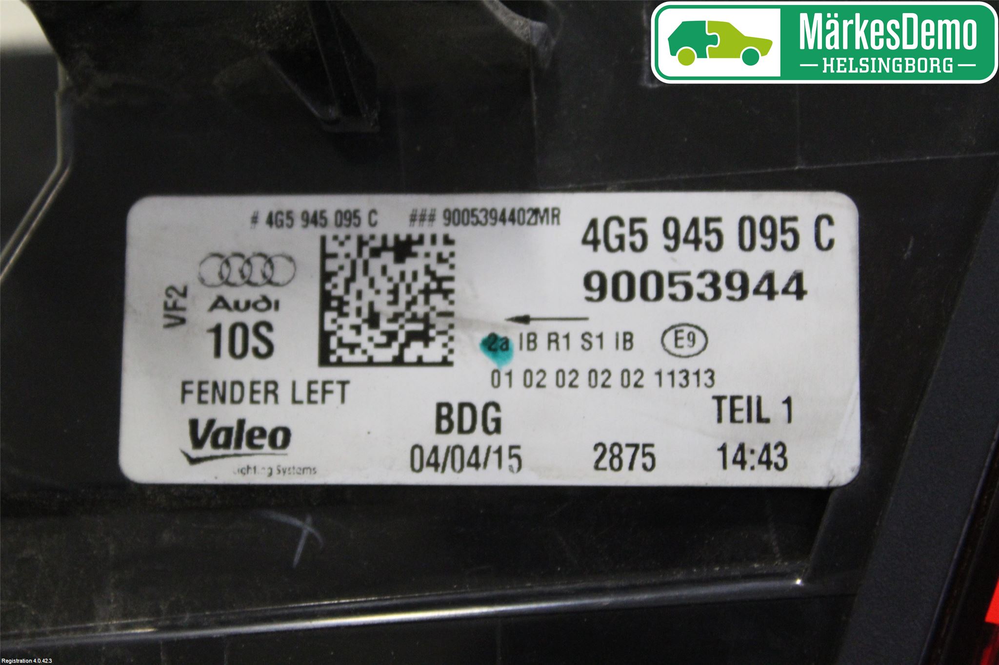 Audi A6/S6 4G 11-18 Baklykt Venstre