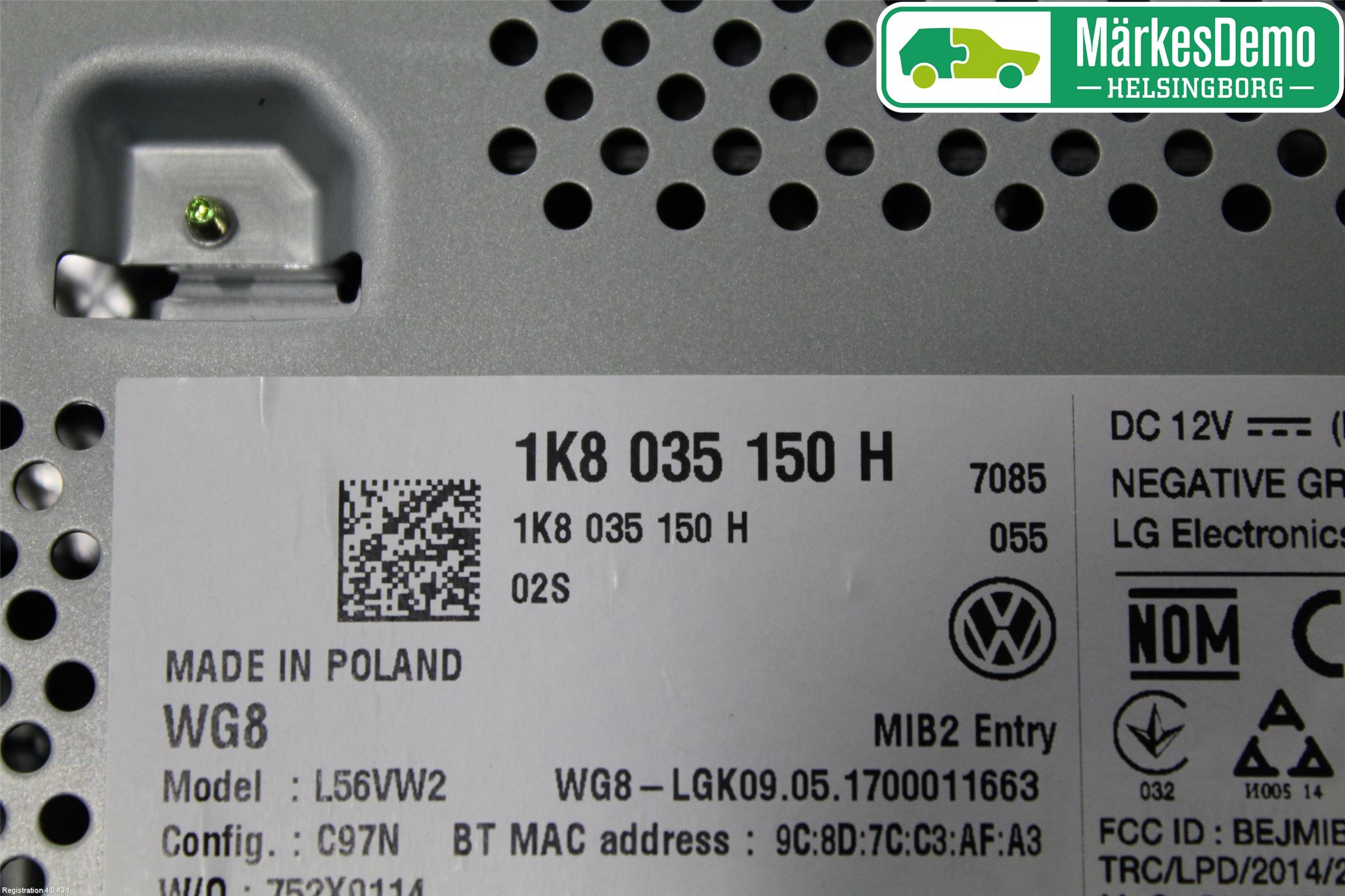 Volkswagen VW TRANSP/CARAVELLE (T6) 16-22 Stereo Radio Med Cd