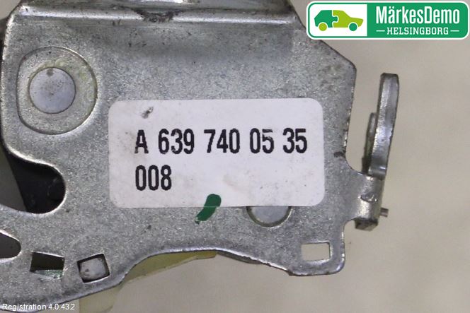 Mercedes-Benz MB VITO/V-KLASS (W640,W447,W448) 14- Bakluke-Lokk Låsekasse