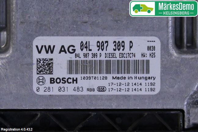 Skoda KODIAQ 17-24 Styreenhet Dieselpumpe