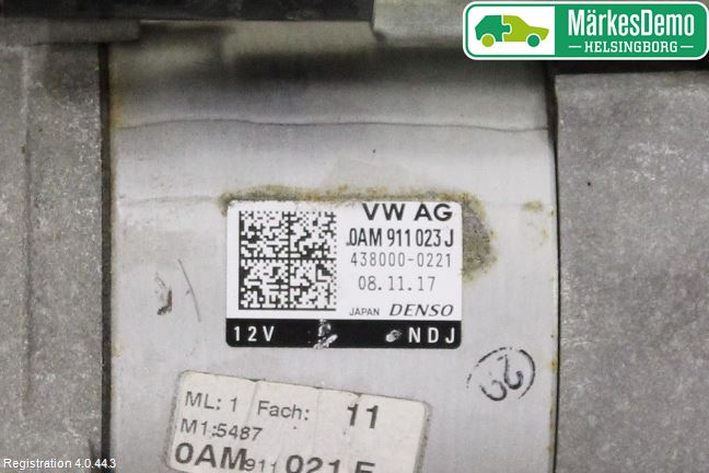 Volkswagen VW GOLF / E-GOLF VII 13-20 Startmotor Diesel