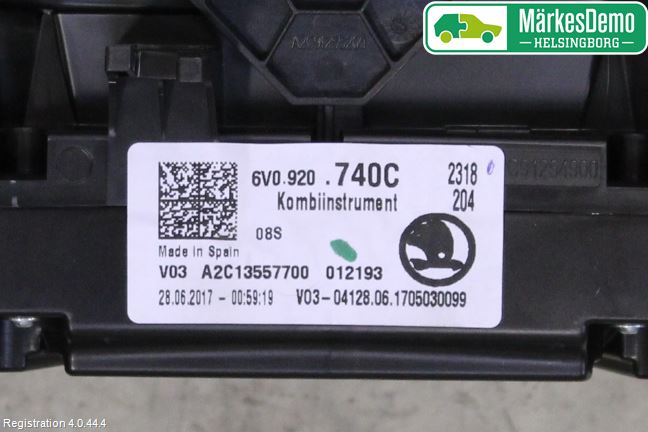 Skoda FABIA 15-21 Instr Kombinert