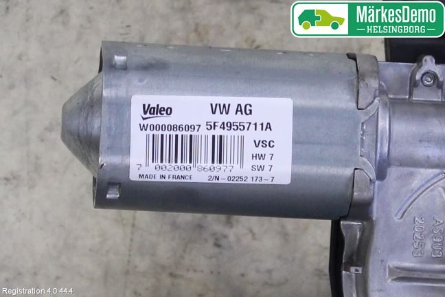 Skoda FABIA 15-21 Viskermotor Bakluke