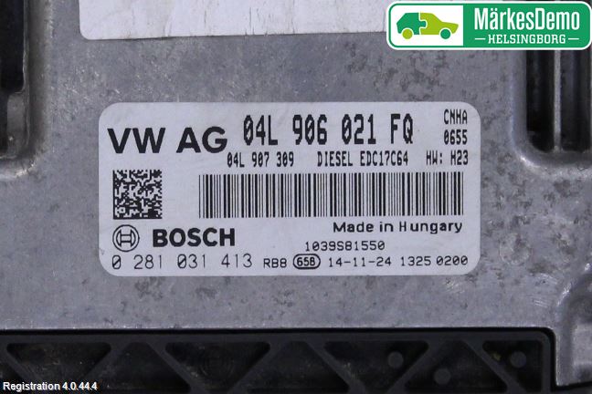 Audi A6/S6 4G 11-18 Styreenhet Dieselpumpe
