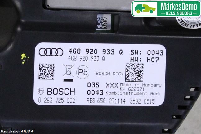Audi A6/S6 4G 11-18 Instr Kombinert