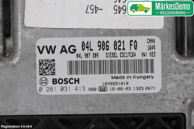 Audi A6/S6 4G 11-18 Styreenhet Dieselpumpe