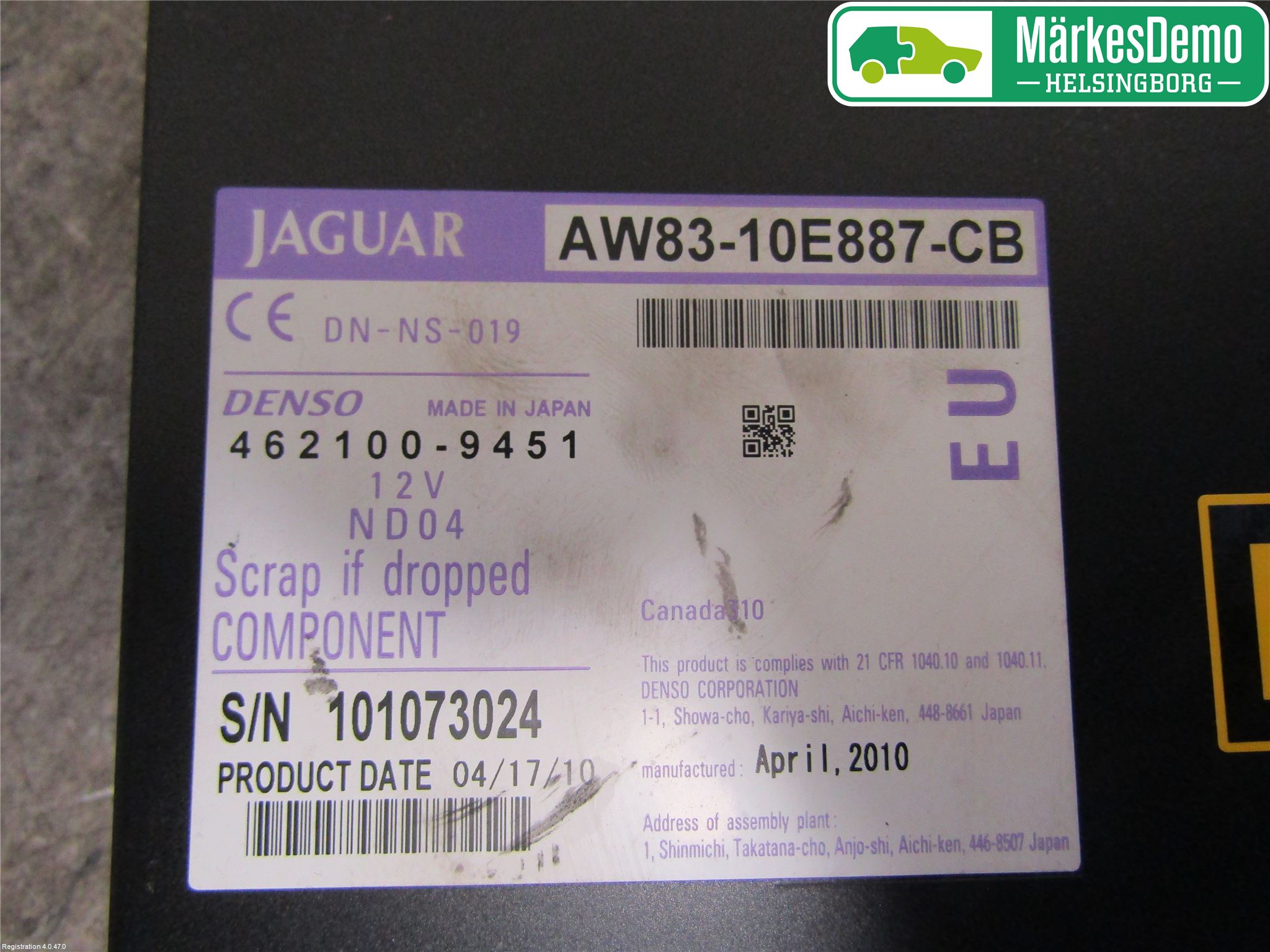 Jaguar XF 08-15 Stereo Dvd Spiller