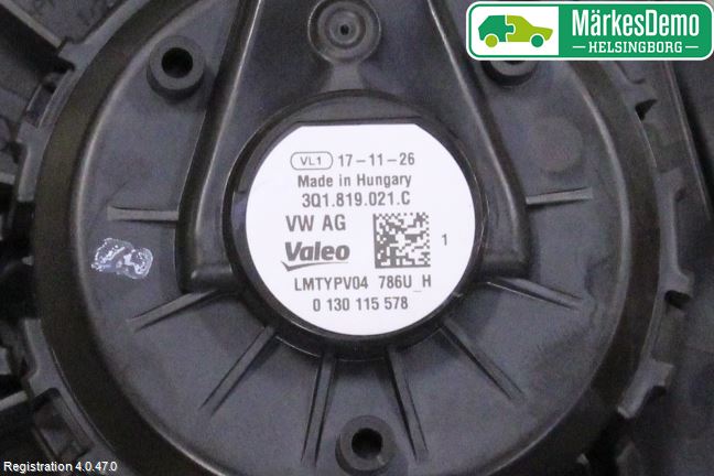 Skoda KODIAQ 17-24 Varmeapparat Viftemotor