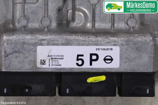 Nissan NAVARA, TREK-1 17-21 Styreenhet Dieselpumpe