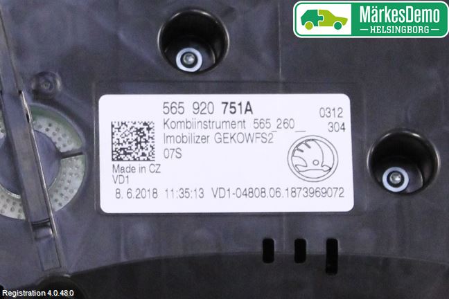 Skoda KODIAQ 17-24 Instr Kombinert