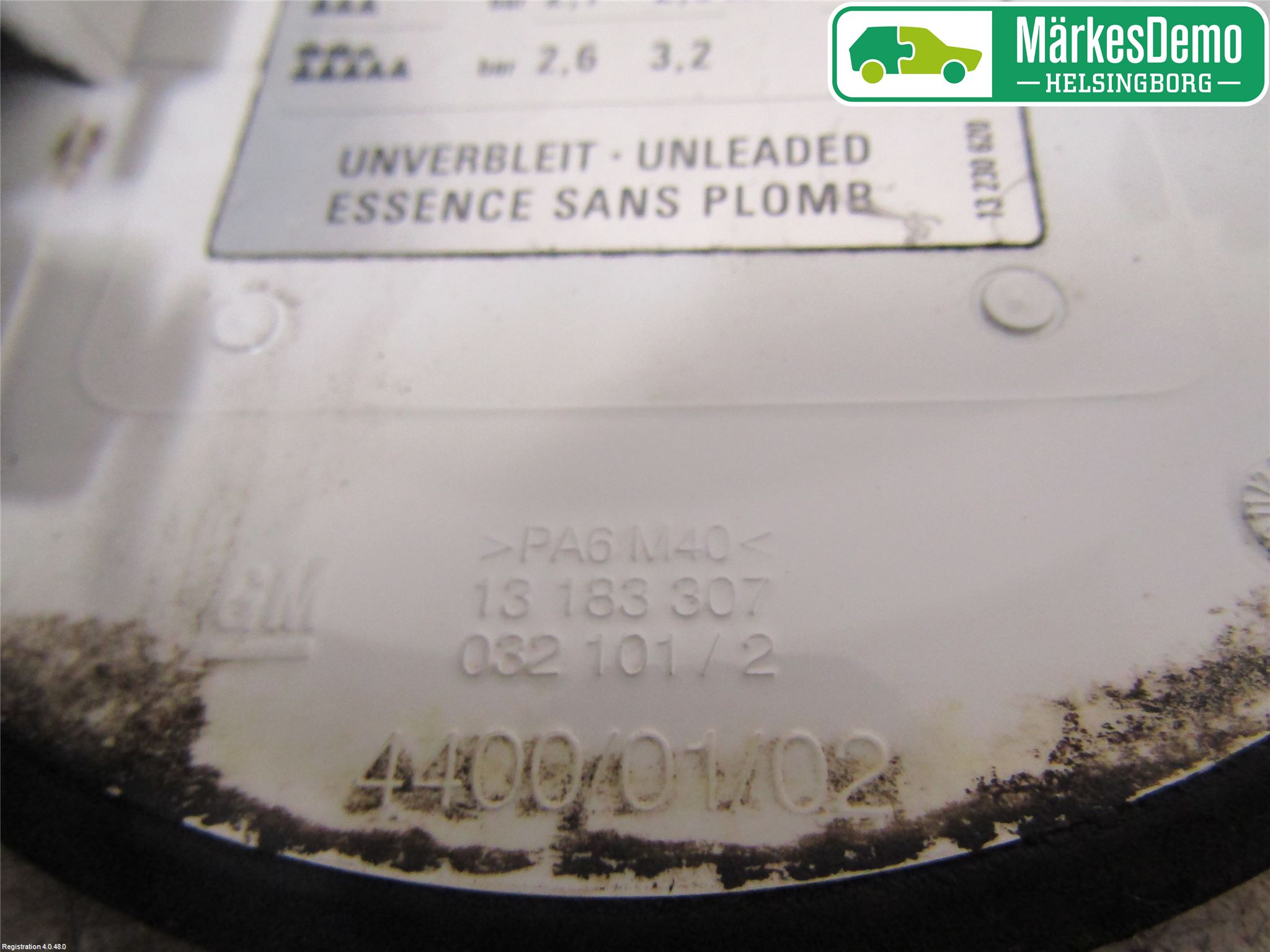 Opel CORSA D 07-14 Drivstoff Tankluke