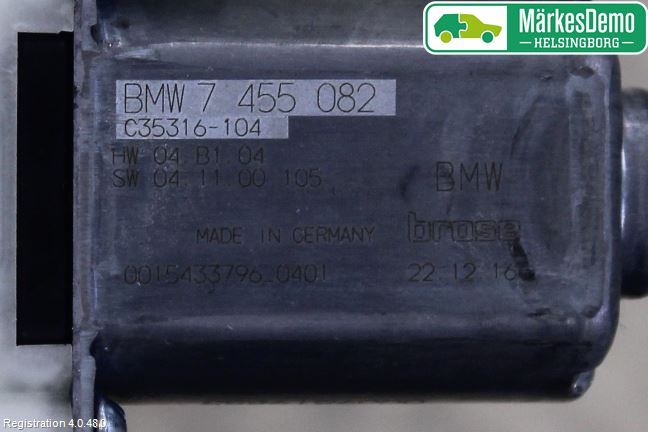 BMW 5 G30/G31/F90 17-23 Vindusheismotor