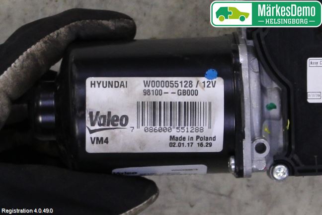 Hyundai i20 GB 15-20 Viskermotor Frontrute