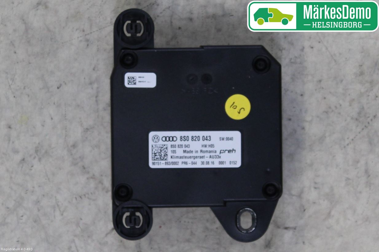 Audi TT/TTS/TT RS 15- Varme Ac Betjening-Display