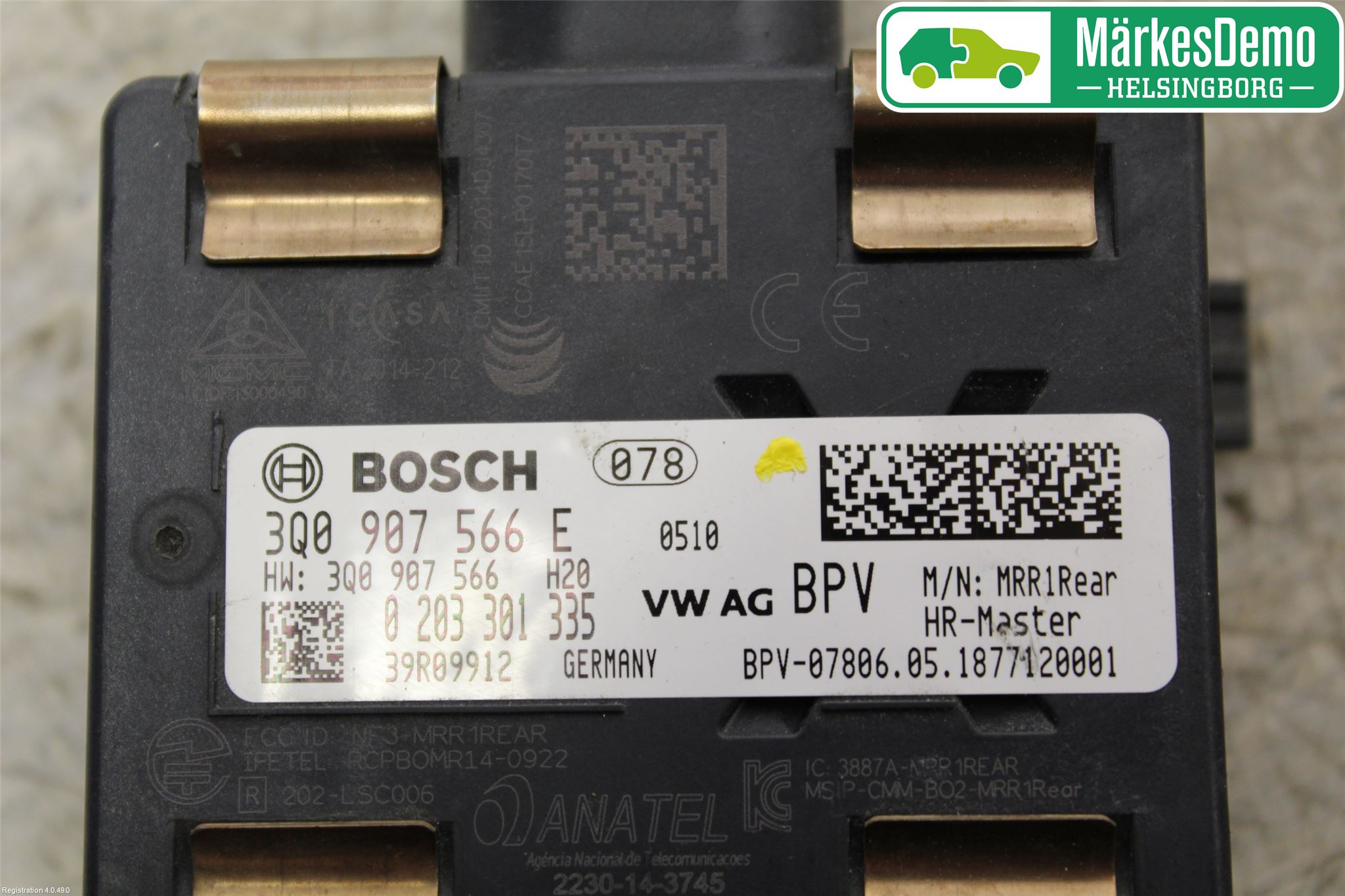 Volkswagen VW PASSAT 15-19 Sensor Kollisjonsbeskyttelse
