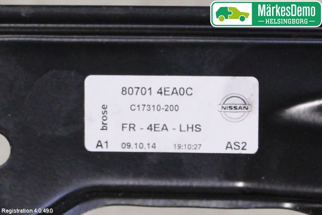 Nissan QASHQAI 14-17 Vindusheis El Komp