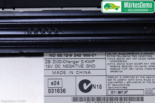 BMW X6 E71/E72   08-14 Stereo Dvd Spiller