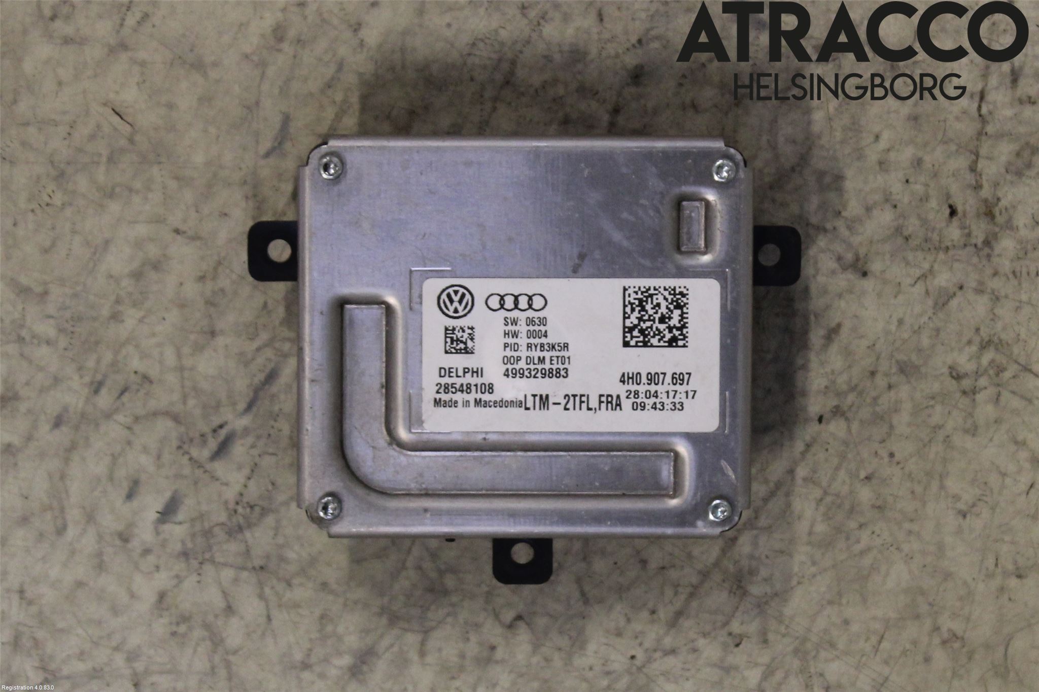Audi A8/S8 4H 10-17 Styreenhet Xenon