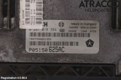 Jeep GRAND CHEROKEE 10-20 Styreenhet Dieselpumpe