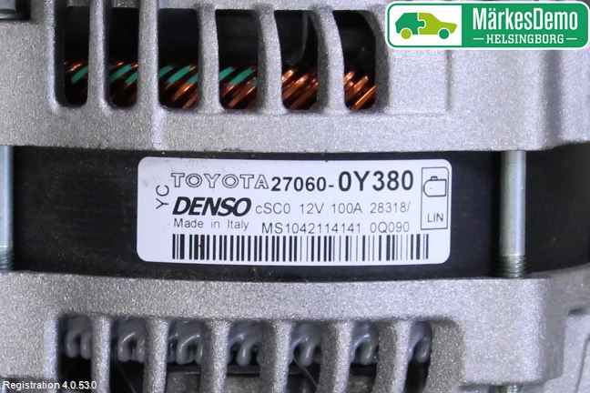 Toyota YARIS XP130 15-20 Dynamo