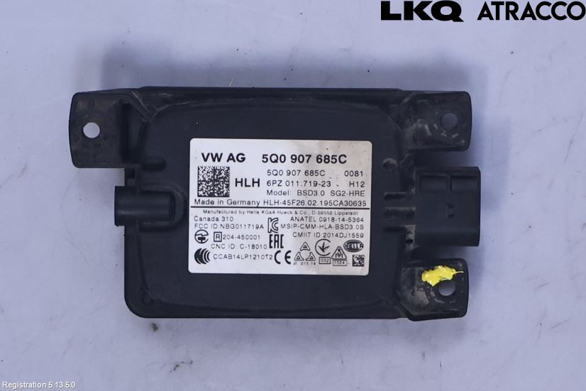 Volkswagen VW GOLF / E-GOLF VII 13-20 Sensor Kollisjonsbeskyttelse