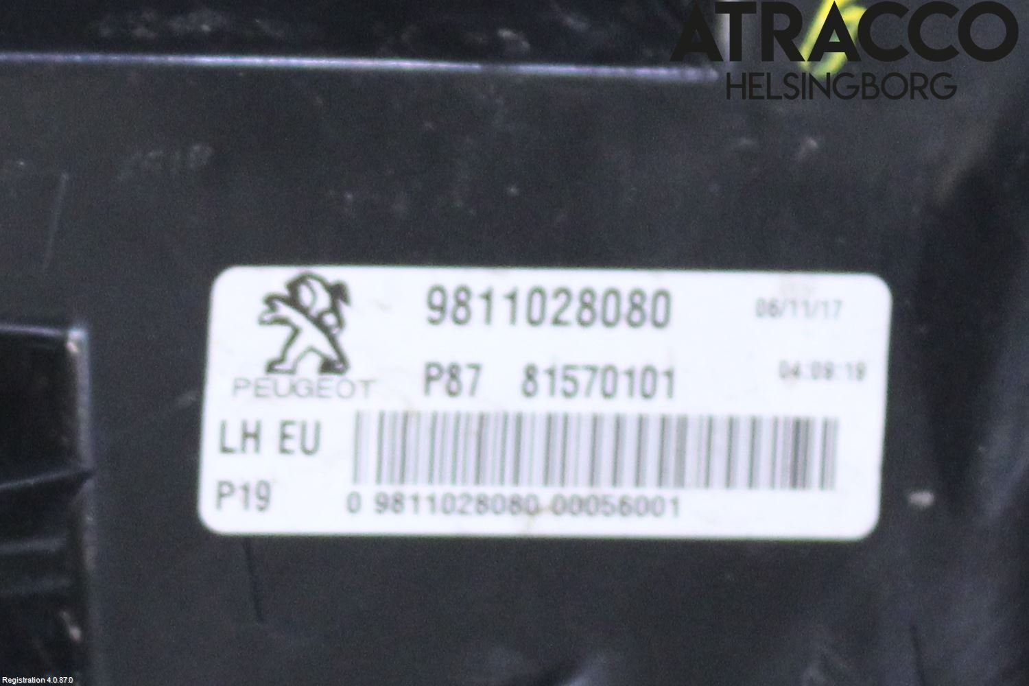 Peugeot 5008 17-24 Baklykt Venstre