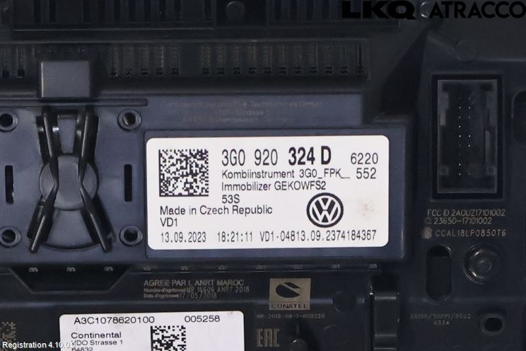 Volkswagen VW TIGUAN 16-24 Instr Kombinert