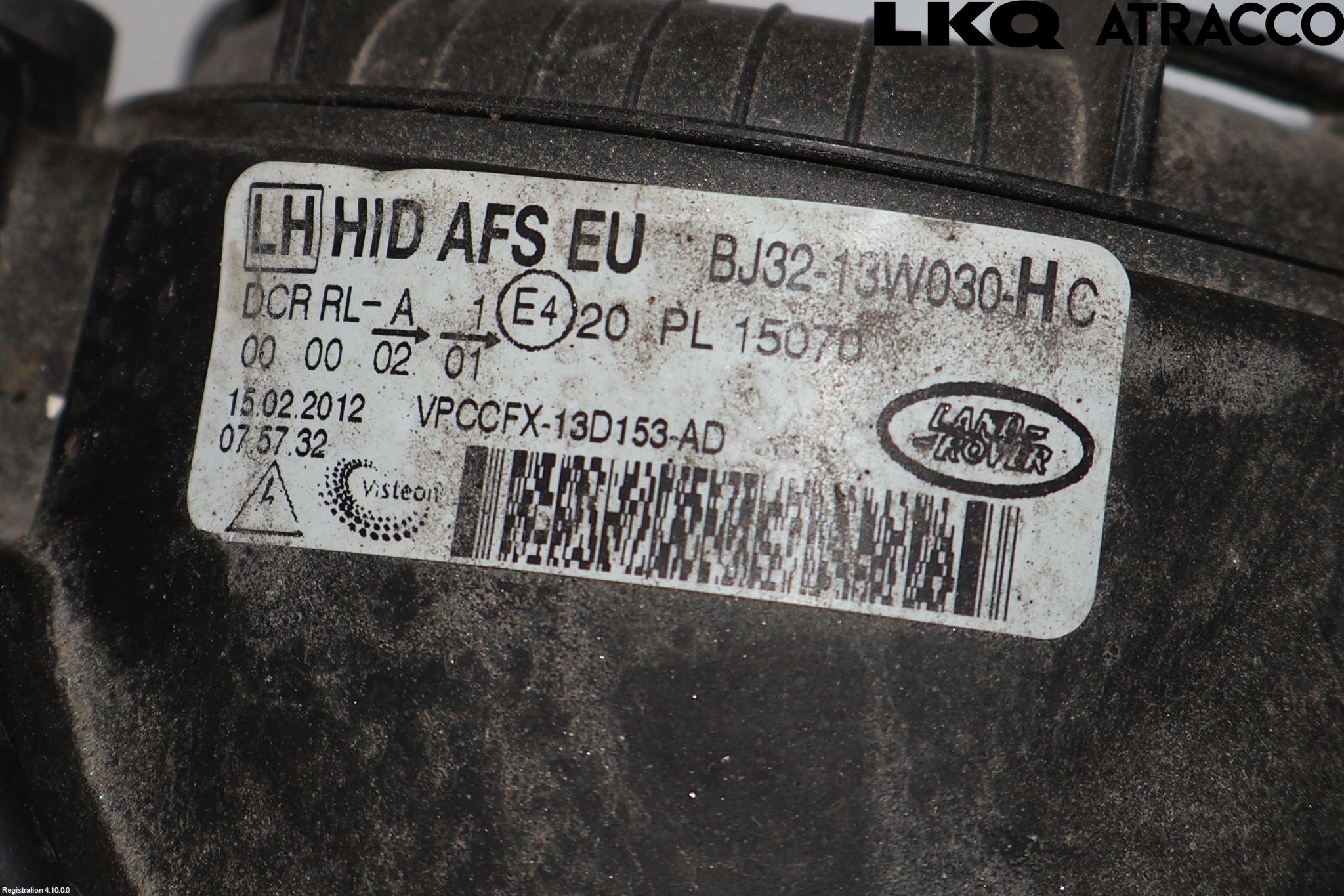 Landrover LAND ROVER RANGE ROVER EVOQUE (L538) 11-18 Frontlykt Venstre