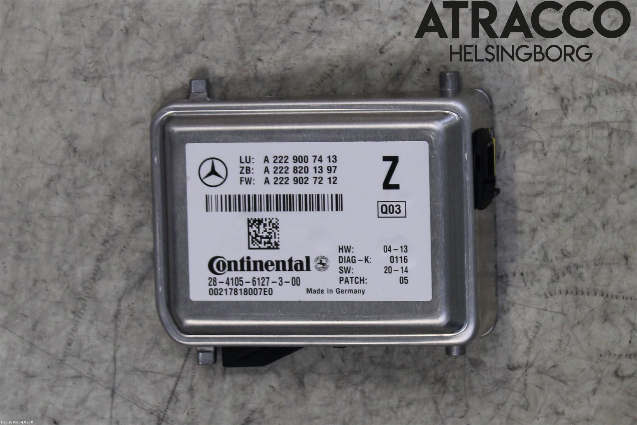 Mercedes-Benz MB C-KLASS (W205) 14-21 Sensor Kollisjonsbeskyttelse