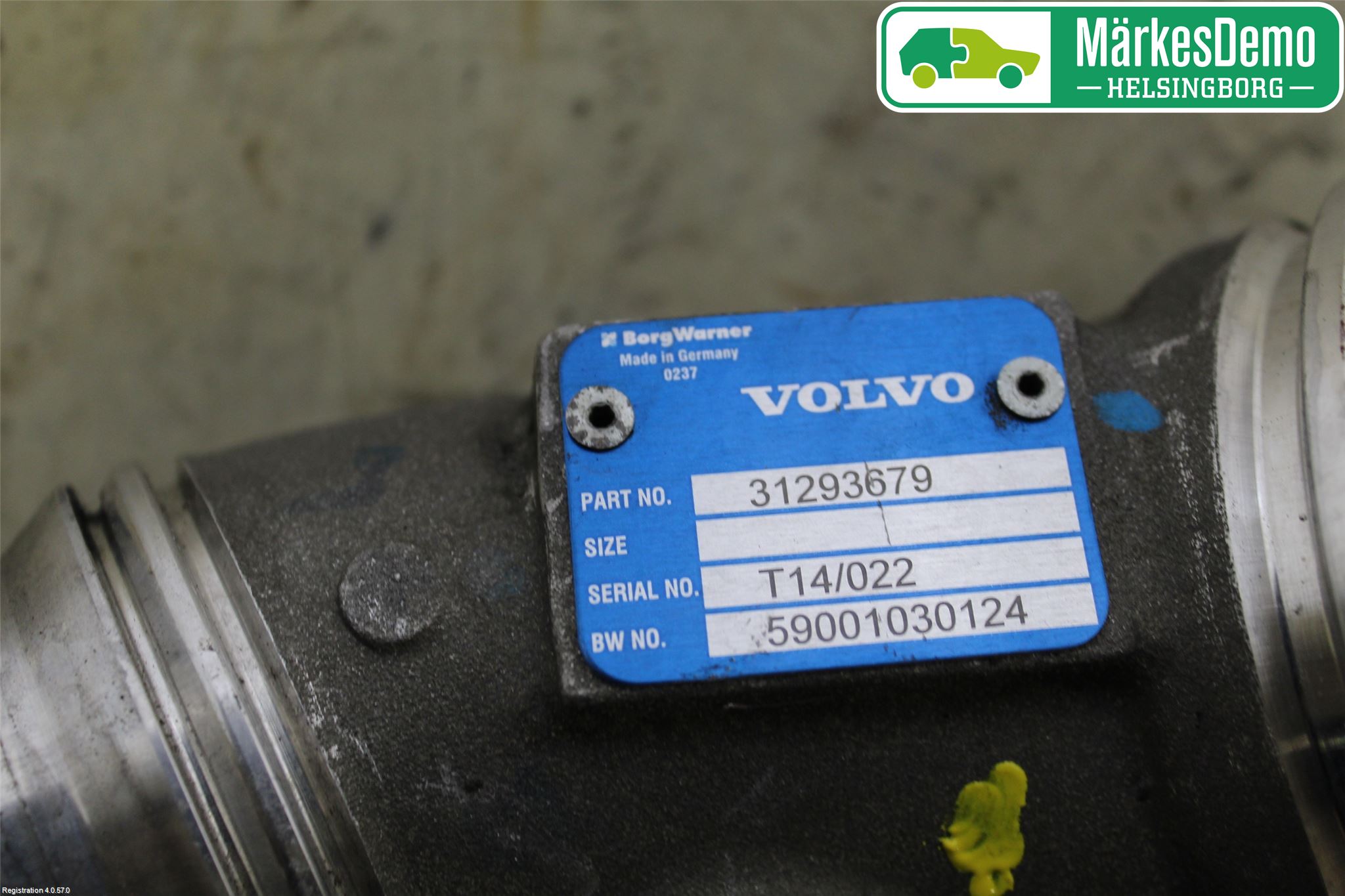 Volvo S60 14-18 Intercooler Rør-Slange