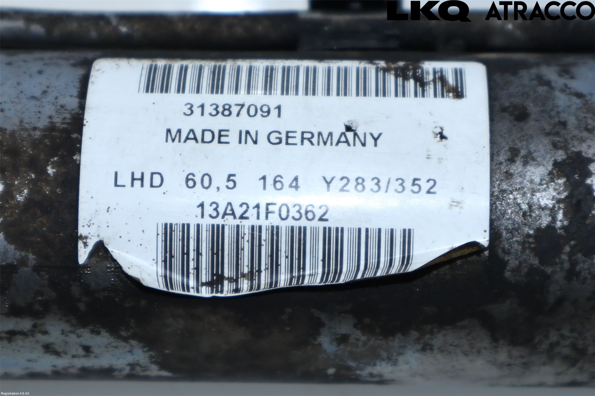 Volvo V60 11-13 Servo Snekke - Tannstang