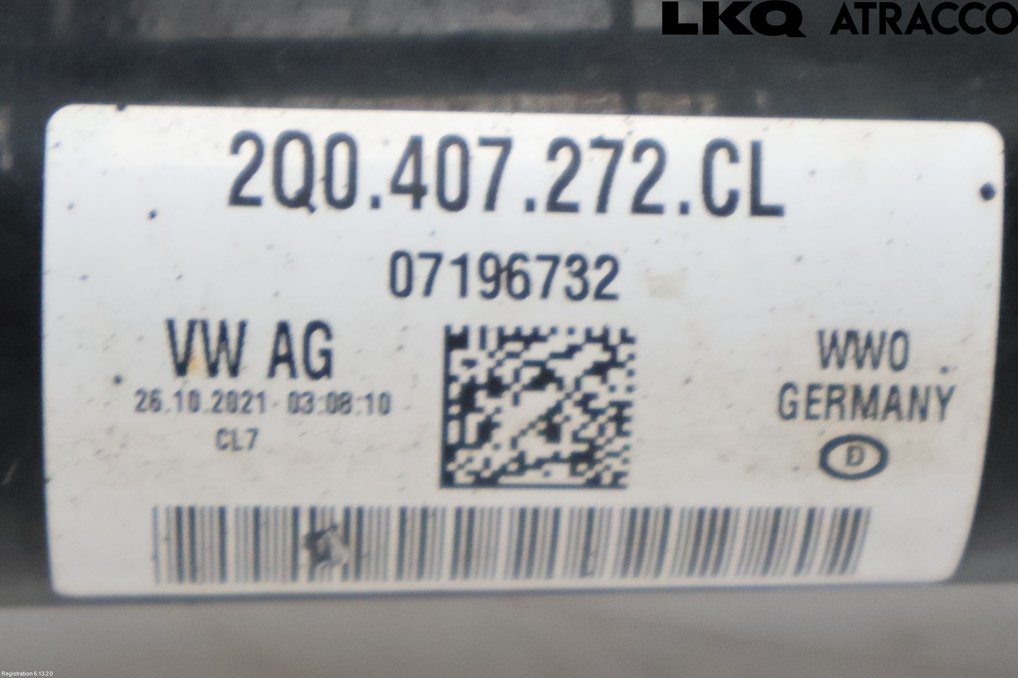 Volkswagen VW T-CROSS 19- Drivaksel Foran Kompl Høyre