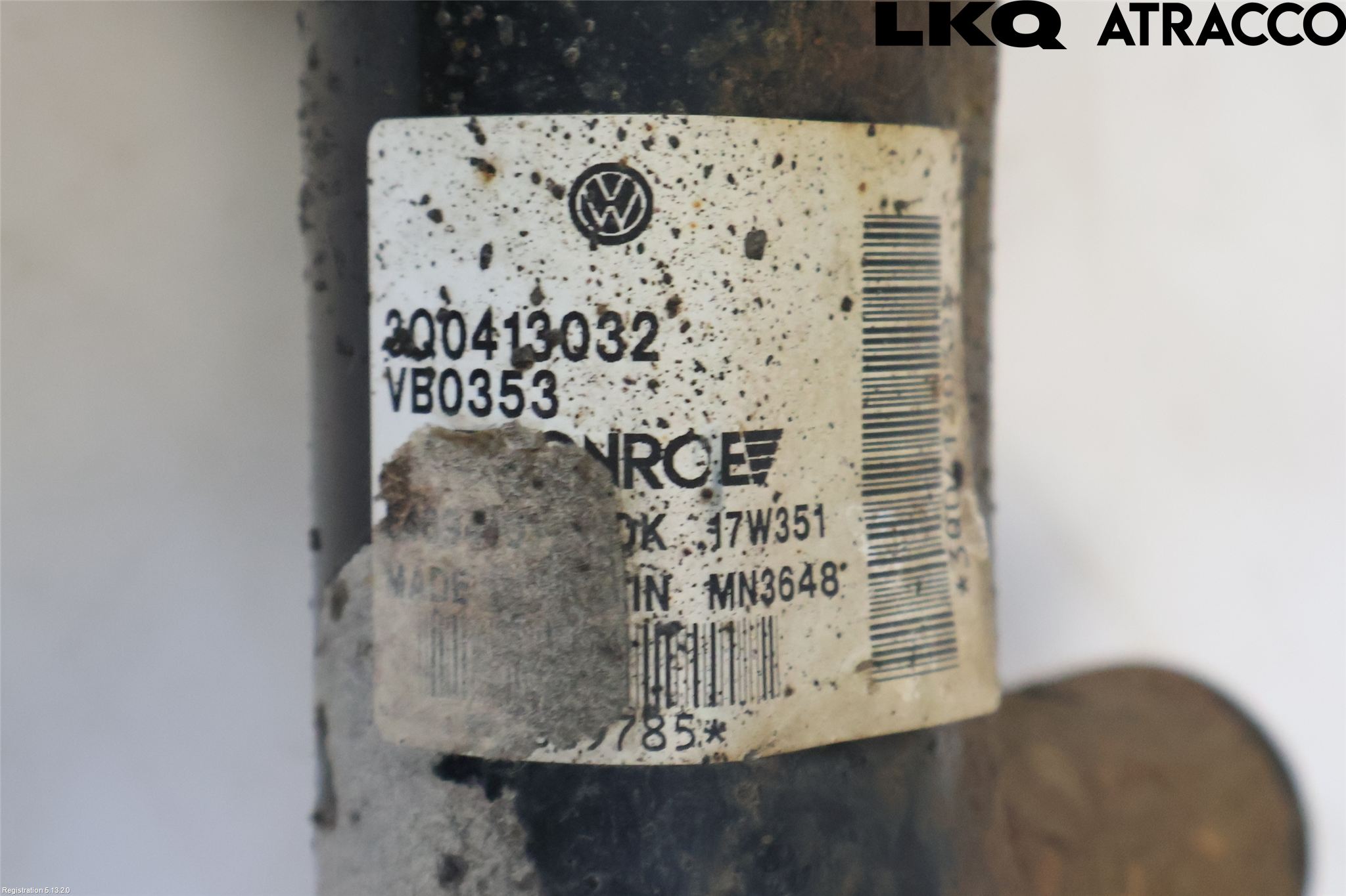 Volkswagen VW PASSAT 15-19 Fjærbein Foran Venstre