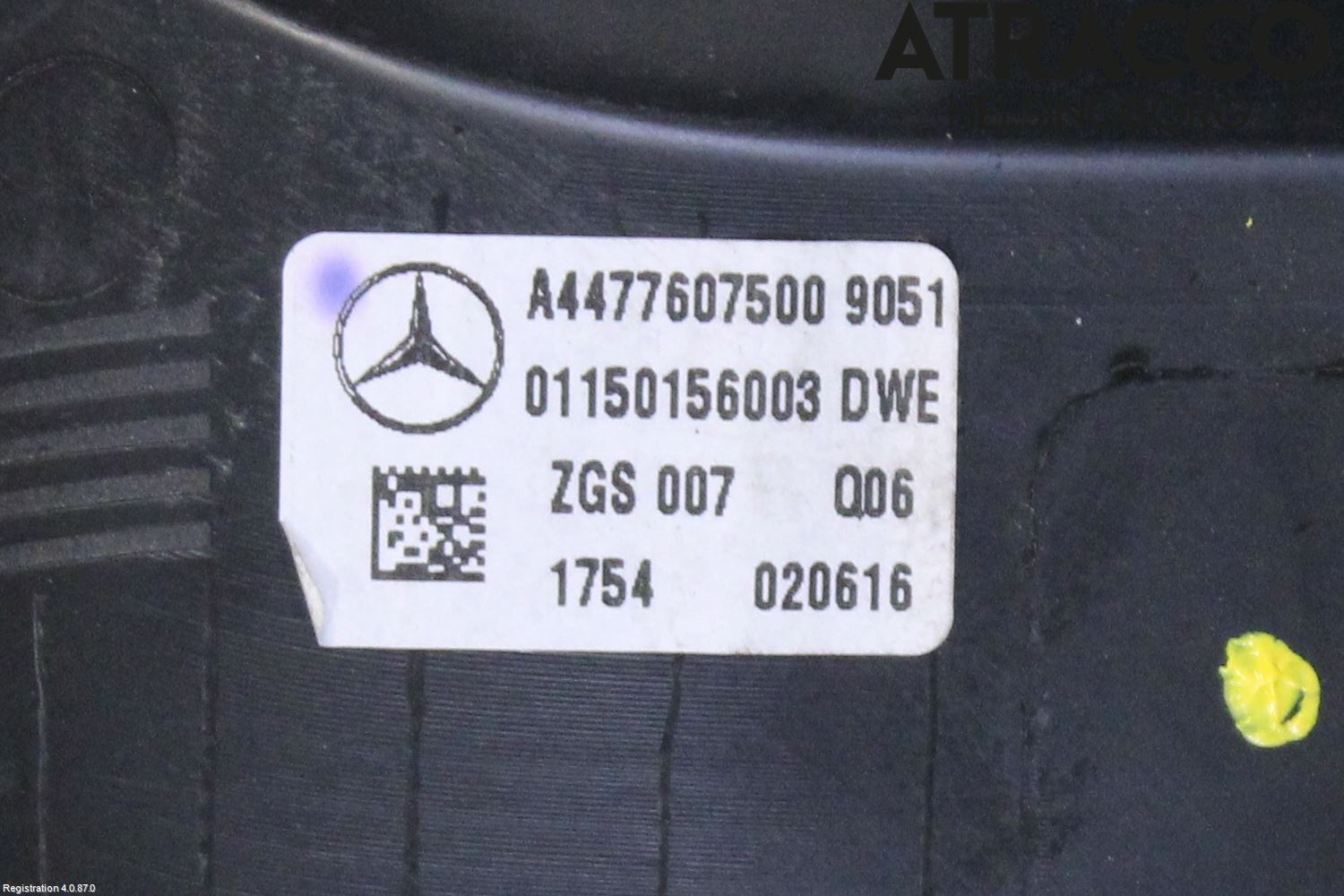 Mercedes-Benz MB VITO/V-KLASS (W640,W447,W448) 14- Innr Dørhandtak H Indre