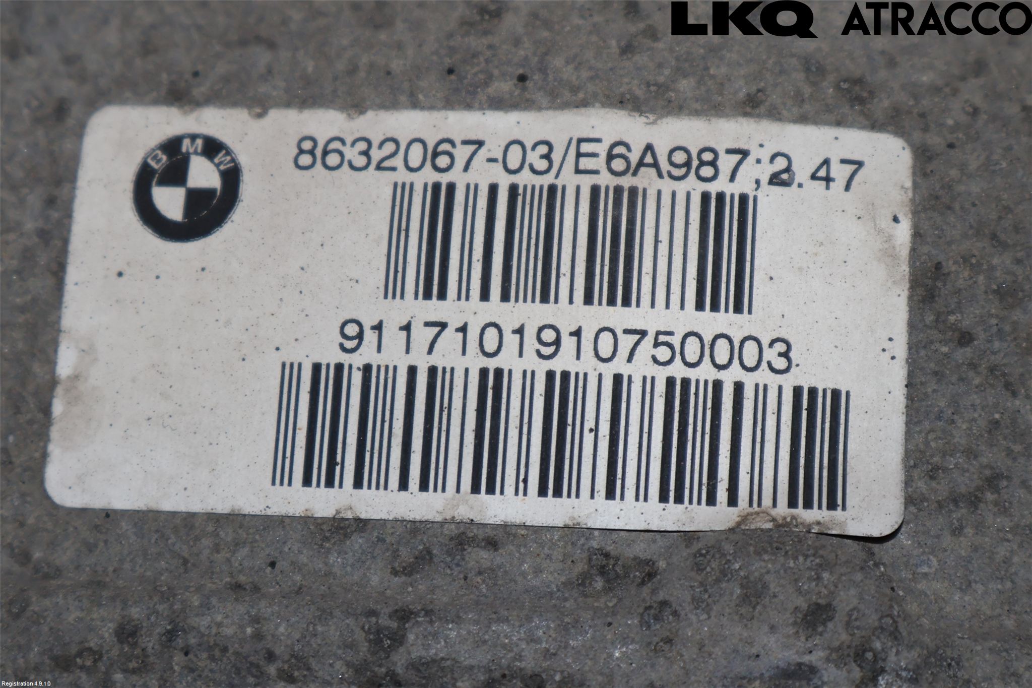BMW 5 G30/G31/F90 17-23 Bakaksel Kardang Bak -Diff